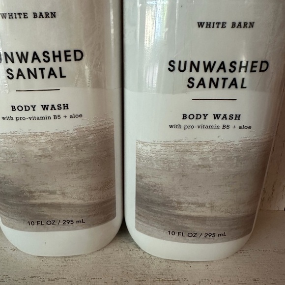 Bath & Body Works SUNWASHED SANTAL Body Wash Shower Gel 10oz 2pc Set Lot New - Picture 2 of 4
